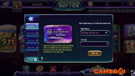 NẠP RÚT TIỀN 789 CLUB - CỔNG GAME 789 CLUB