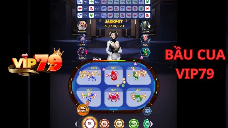 Cược số lần xuất hiện bầu cua Vip79
