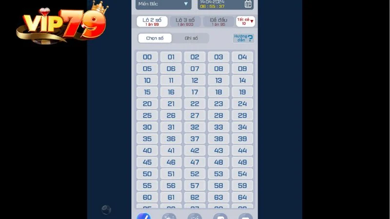 Các cửa cược ở Lô đề Vip79